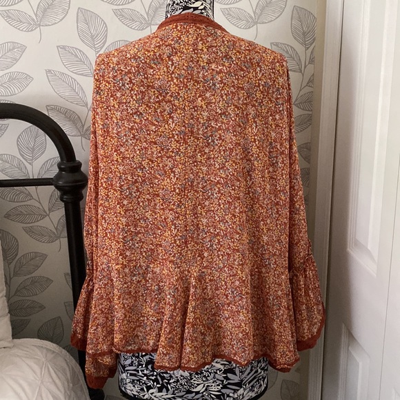 Free People Lola Kimono in Ochre - Picture 9 of 16